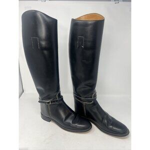 Marlborough Equestrian Black Leather Boots Womens Size 6 US 4 UK Made In England